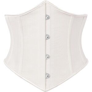 Women's White Corset Belt Wide Waist Lace Up Pirate Accessories Belt